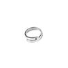 Sterling Stunning 925 Silver Geometric Wide Band Ring For Women Trendy Fashion Jewelry