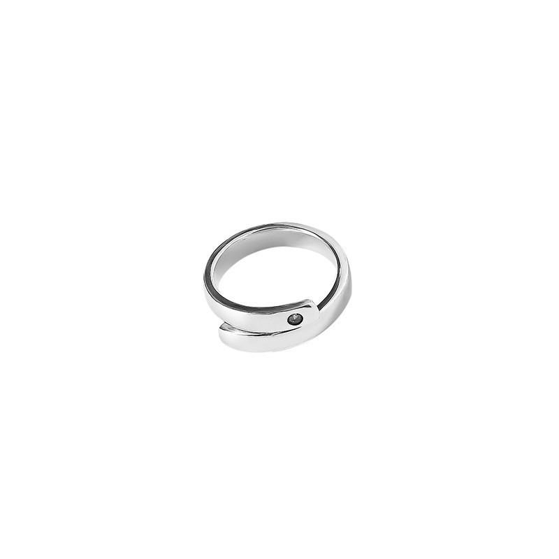 Sterling Stunning 925 Silver Geometric Wide Band Ring For Women Trendy Fashion Jewelry