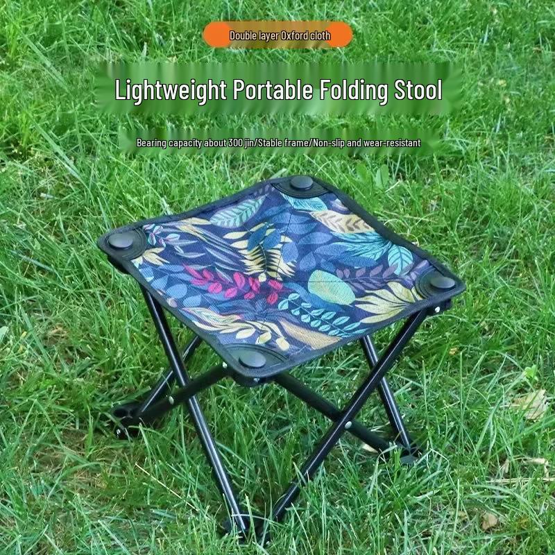 Portable Folding Stool and Table Set: Outdoor Chair, Mazha Fishing Seat, Small Camping Bench, Picnic Home Stool.