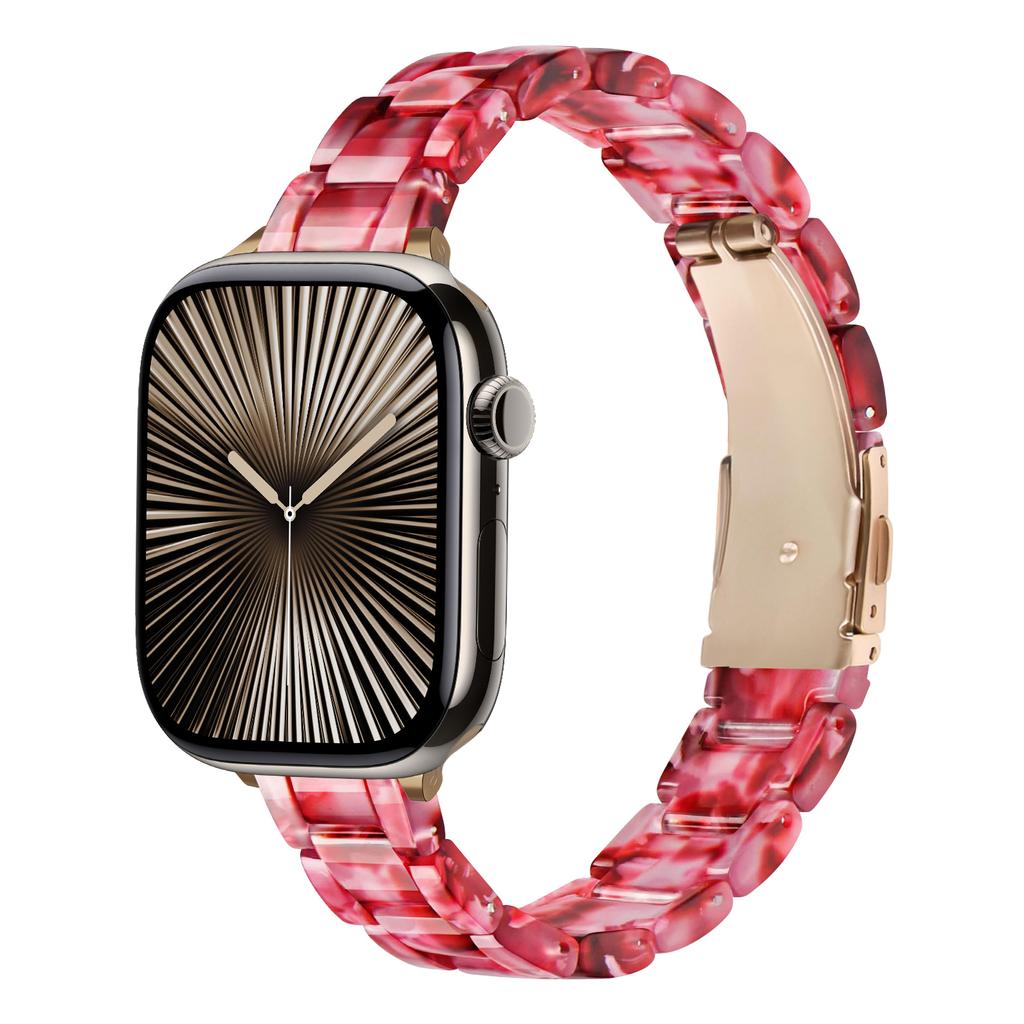 Slim Straps For Apple Watch band 40mm 41mm 44mm 45mm 49mm 46mm 42mm correa Resin Bracelet iwatch Series 10 9 8 7 6 3 SE ultra 2