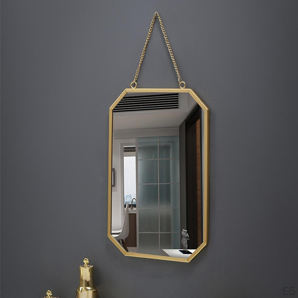 Chic Gold Chain Hanging Mirror for Modern Home Decor