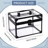 Acrylic Makeup Box with Handle, Display Stand, Portable Crown-shaped Case, Case for Nail