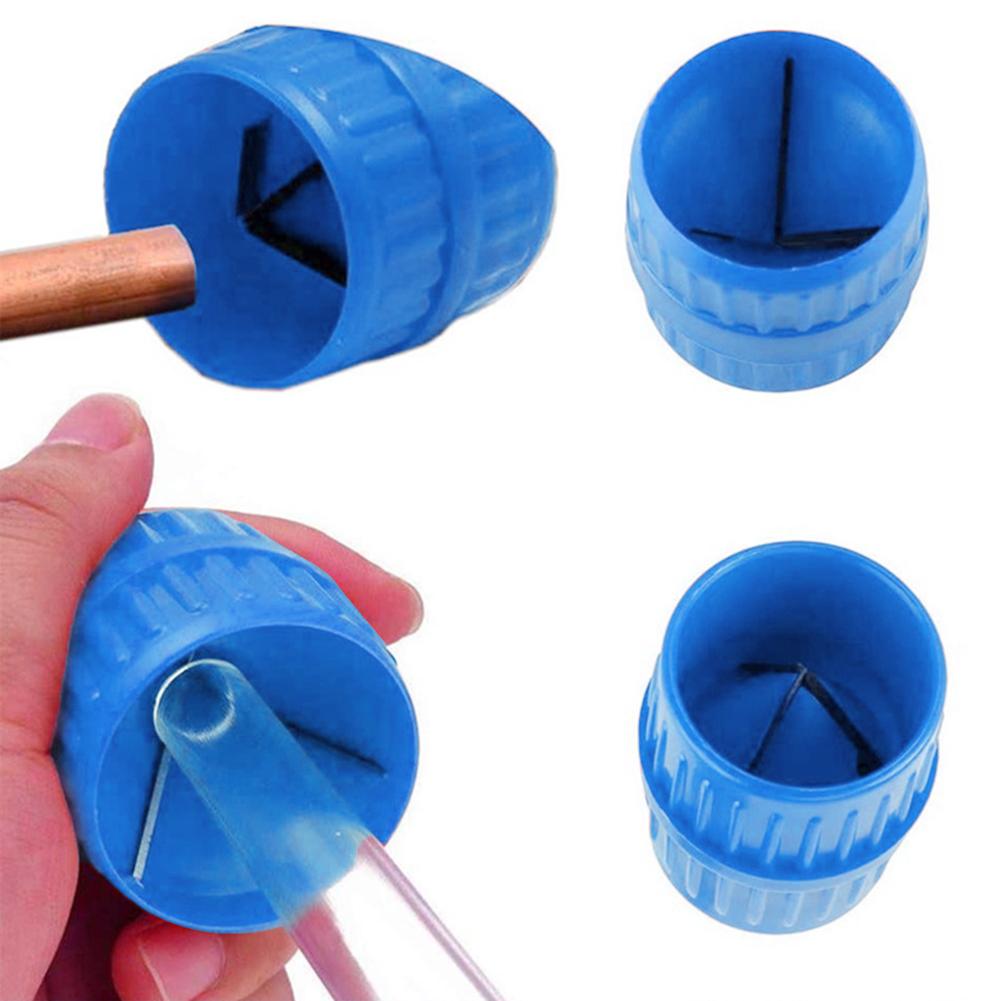 5-1PCS Handle Brass Aluminum Pipe Reamer Inner-Outer Chamfering Deburring Bur Remover Manual Copper Tube Polishing Tools