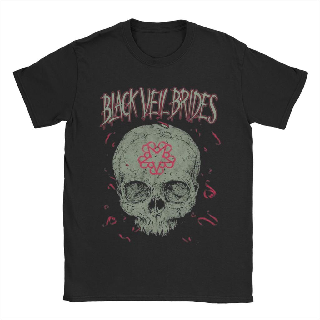 BLACK VEIL BRIDES BAND T-Shirt for Men  Amazing 100% Cotton Tee Shirt Crew Neck Short Sleeve T Shirt Gift Idea Clothes