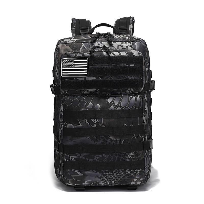 Large Capacity Backpack Mountaineering Sports Backpack Camouflage Backpack Camping Hiking Outdoor Mountaineering Bag