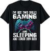 Gaming E Sonno Divertenti Frasi Da Gamer Ragazzi Uomini Regalo T-Shirt Unisex