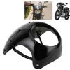 DOACT Headlight Fairing Bikini Cowl Set 7-inch Windproof, Dirtproof, Sturdy, Corrosion-Resistant ABS Material, Bright Black + Black Cover, Easy Instal
