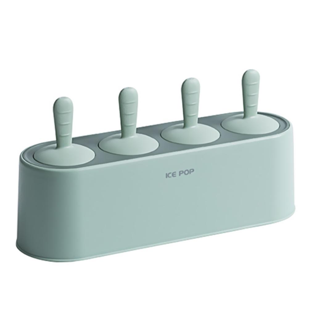 

Ice Cream Mold Cube Resistant Silicone PP Easy Clean Demold Multi Grid Home Dessert Kitchen Bar Use зелений