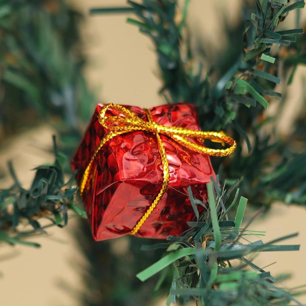 Multicolor Christmas Gift Boxes (Set of 12) | Christmas Tree Decoration Items Hanging Ornaments Props | Xmas Decorations