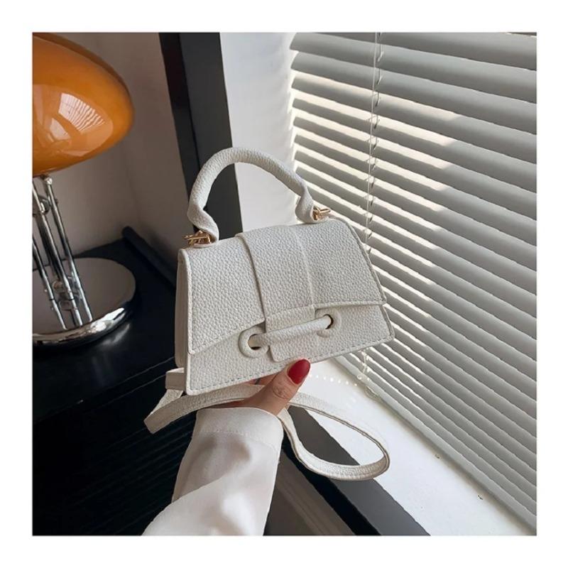 

Женская сумка через плечо из искусственной кожи, трендовая дизайнерская квадратная сумка, новая модная сумка, сумки на одно плечо белый