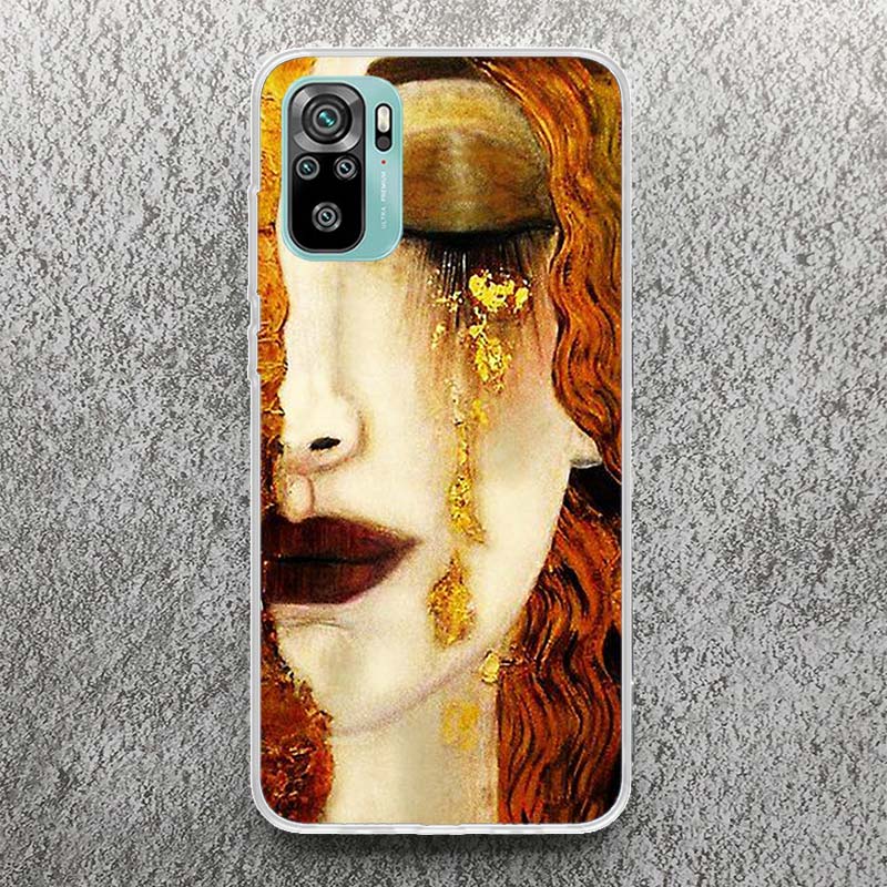 Kiss by Gustav Klimt Desig Phone Case For Xiaomi Redmi Note 14 13 12S 12 10 10S 11 11S 11E Pro Plus 11T 14Pro Soft Silicone Shel