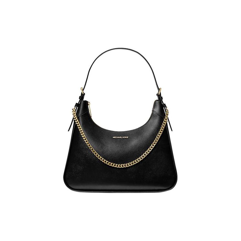 MICHAEL KORS Wilma Fashion Casual Logo Leather Handbag Shoulder Bag Women s Black чёрный
