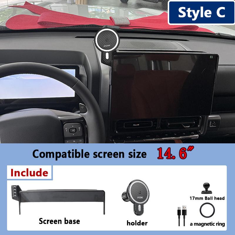 Car Phone Holder For Haval H9 2024 2025 2026 360° Rotating Screen Navigation Bracket Stand Mobile Support Magsafe Accessories