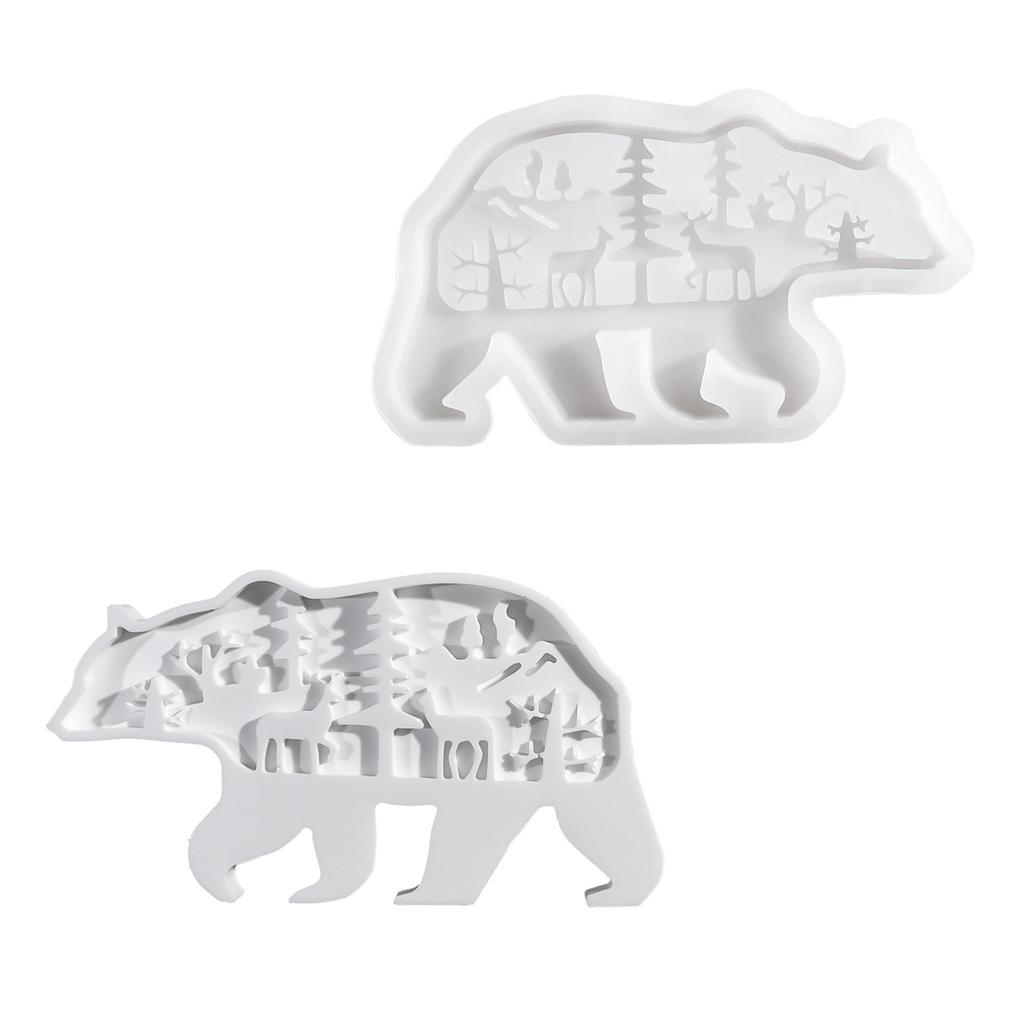 Practical Sturdy Silicone Mould Accessory for Polars Bear Candle Holders Portable for Handmade Gifts and Home Accent