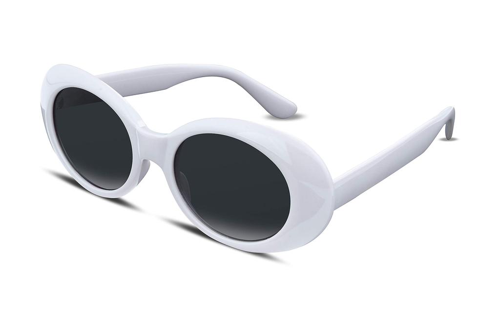 Sunglasses Novelty Sunglasses Retro Hip Hop Drive B2253 Oval Type Present Gift sunglasses [FEISEDY] Women's Men's