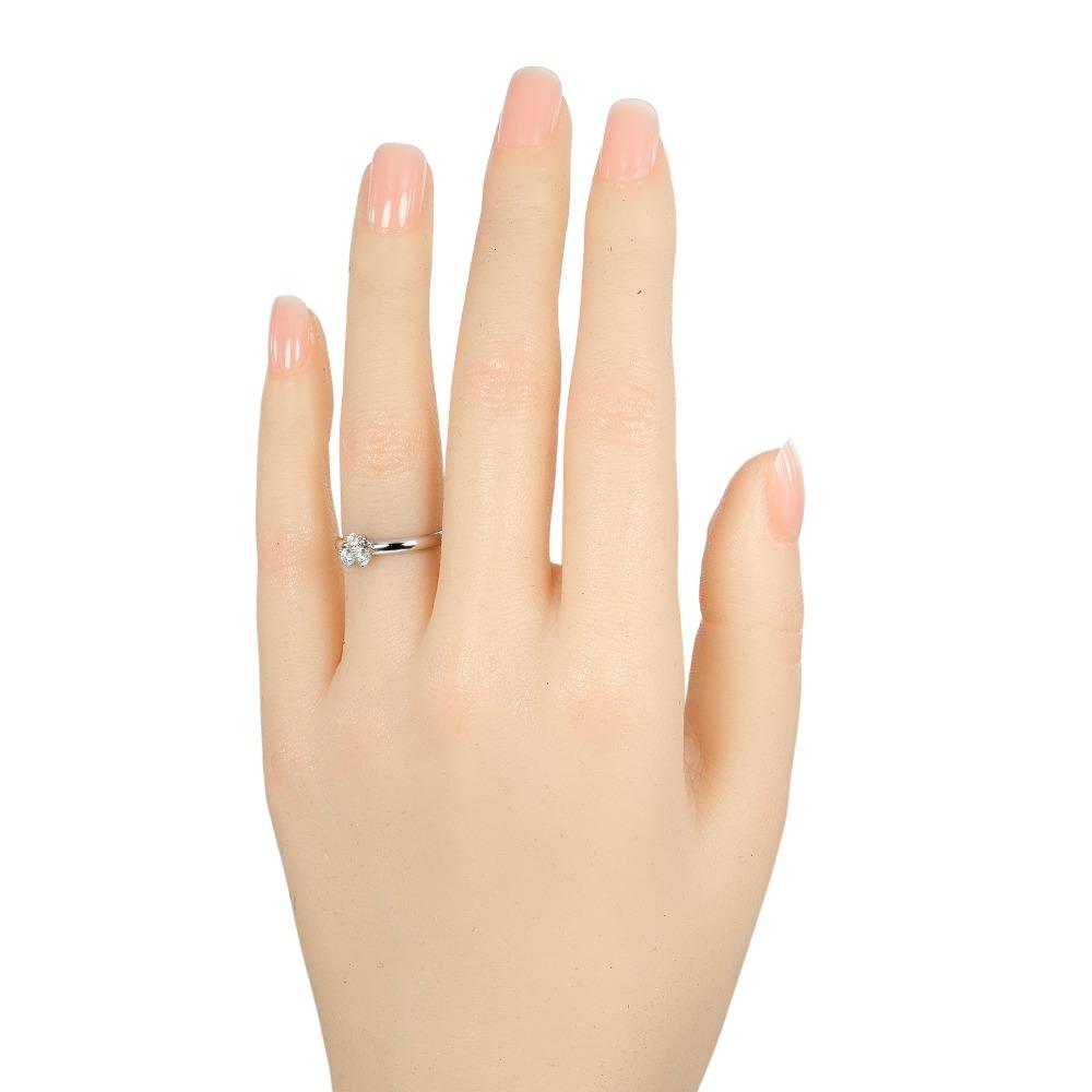 TIFFANY&Co. Aria Ring Pt950Platinum/diamond #4.5(US Size) 3.7g Women Used