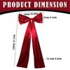 120cm Big Christmas Tree Bow Topper Elegant Ribbon Tree Topper Christmas Bow Ornaments 2025 Xmas Navidad Party Supplies