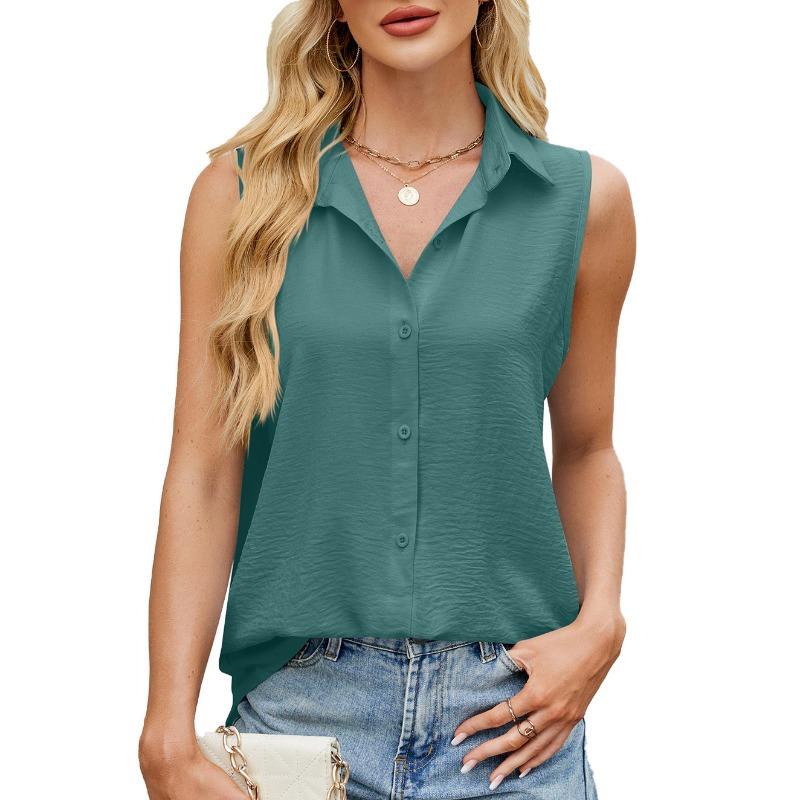 

Женский жилет с лацканами на пуговицах, однотонный, шифоновый топ на весну и лето S темно-зеленого