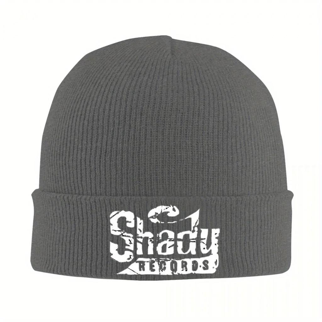 New Shady Records Collection Eminem Knitted Caps For Women Unisex Beanie Autumn Winter Hat Acrylic Hip Hop Music Album Crochet