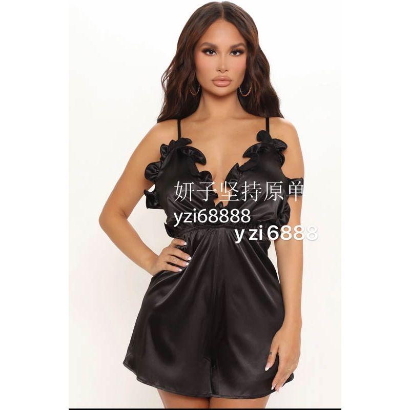 

Американский Популярный Бренд Текстура Приталенный Талия Высокая Талия Кружево с Рюшами V-образный вырез Сексуальный Без спины Горячий Комбинезон для Девушки Женский Летний Rose Red S