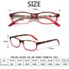 Turezing Reading Glasses Spring Hinges for Men Women Rectangular Frame HD Magnifier Eyewear