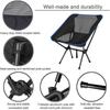 Portable Folding Camping Chair, Lightweight and Compact Outdoor Chair, Suitable for Outdoor,Picnic Camping Chair with Portable Storage Bag