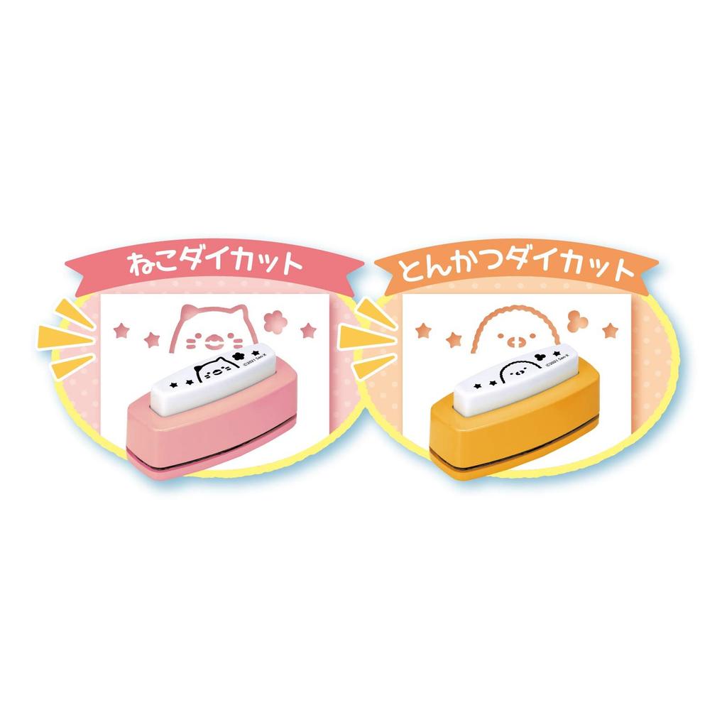 Sumikko Gurashi Memo and Ticket Letter Designer Cat & Tonkatsu Die Cut Set