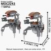MOOXI Space Wars Series Robot Model MOC Brick DIY Diorama Adult Children Toys Building Block Set Montessori Gift Room Decoration