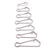 100PCS/Set Stainless Steel Fishing Pin Cucurbit Shape Hooked Snap Pin