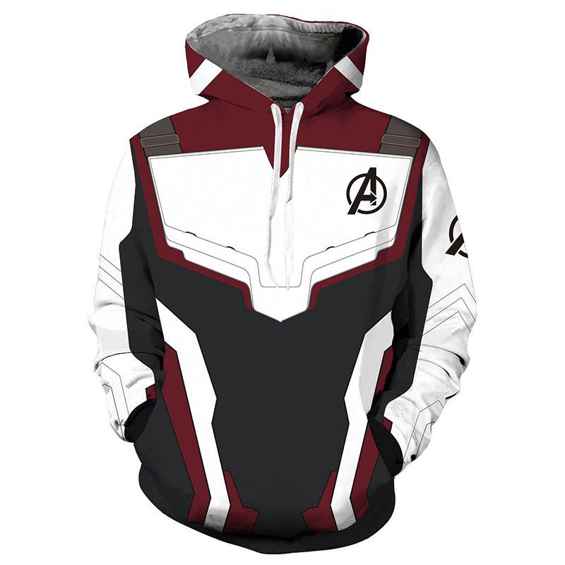 4 Avengers The Endgame Superhero 3d Hoodie Sweatshirt Cosplay Coat Tops Jacket