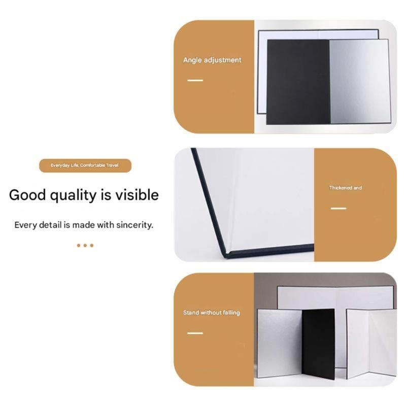 Photo Light Reflector A3/A4 Foldable Cardboard for Portrait Product Photography and Video Enhancement Light Diffuser
