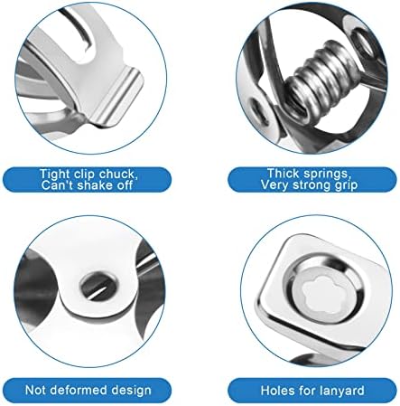 120 Pcs Greenhouse Clips, Garden Clips for Netting, Stainless Steel Greenhouse Clamps, Have a Strong Grip to Hold Down The Shade Cloth or Plant Cover