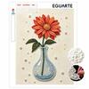 DIY rahmenloses Perlenmalerei-Set Blumenvase Glänzende Perlen Leinwandkunst Entspannendes kreatives Bastelgeschenk für Frauen Erwachsene