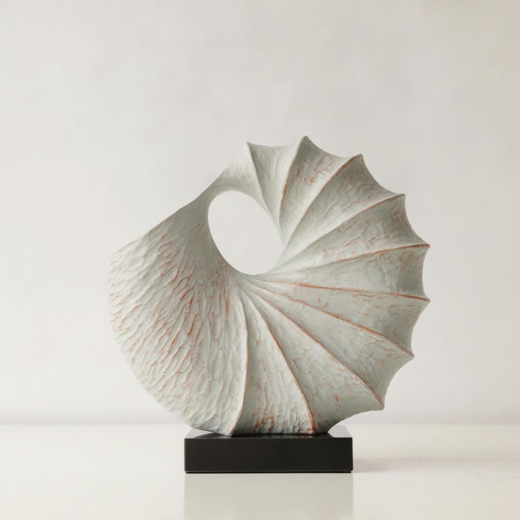 Shell Sculpture Distressed Decor Beach-Themed for Decorators