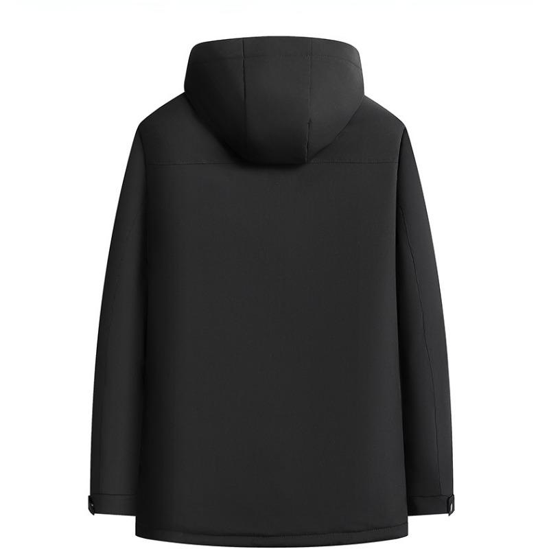 

Мужская графеновая ветрозащитная хлопковая куртка для зимы Мужская одежда для отцов среднего и пожилого возраста Теплая хлопковая куртка 5XL