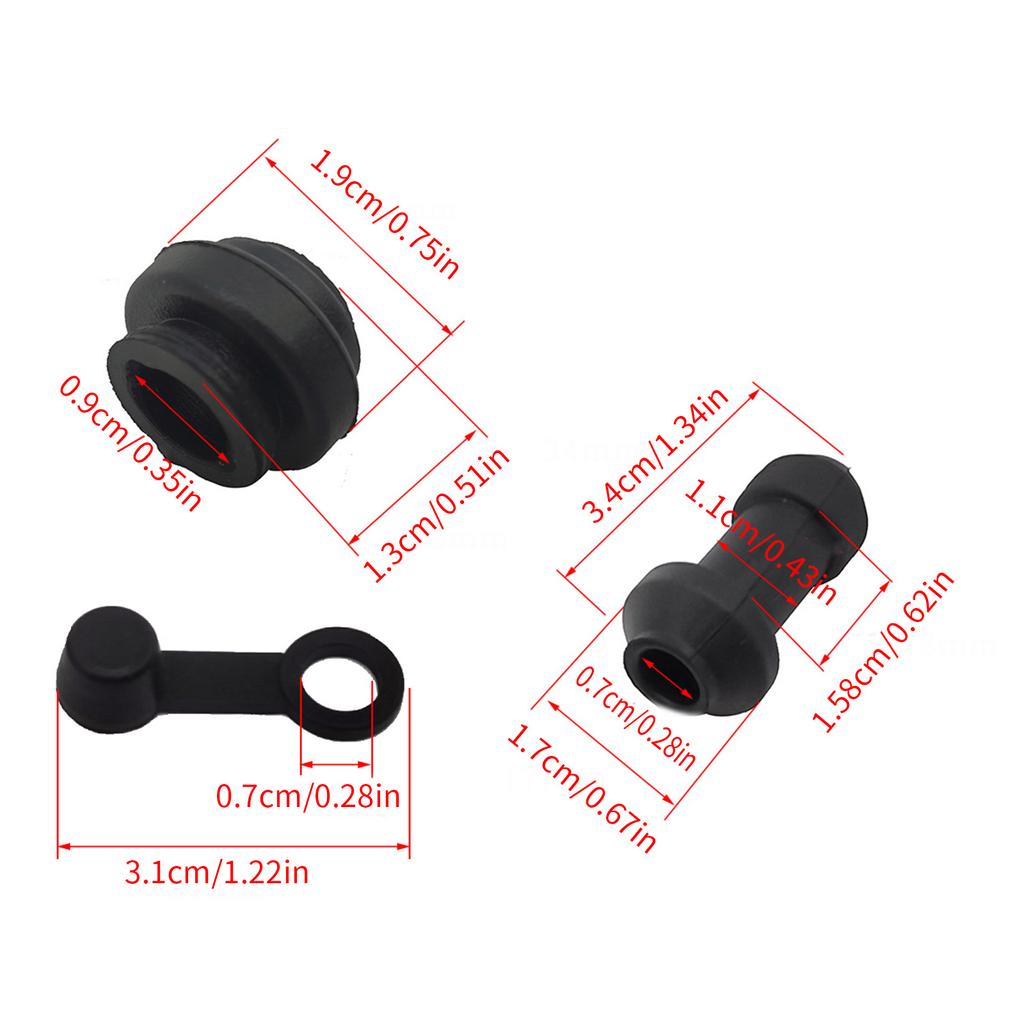 3ks Motocykly Skútr Brzda Horní Dolní Třmen čerpadla Tlumiče Pérování Objímka Guma Vodotěsná