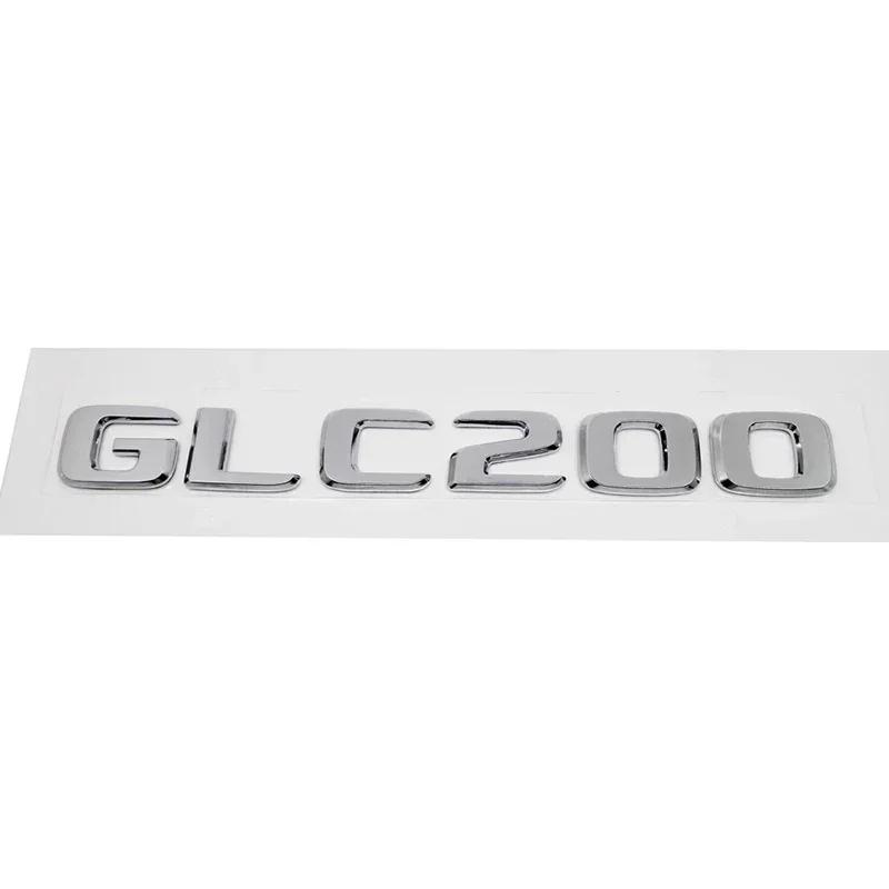 ABS Car Letter Rear Stickers Decals for Mercedes Benz GLC63 GLC200 GLC260 GLC300 Auto Trunk Badge Emblem Accessories