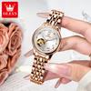 OLEVS Brand New Hollowed Out Ruby Mechanical Watch Waterproof Women's Watch Female 6732