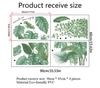 Creative Green Plants Wall Stickers Living Room Bedroom Background Home Decoration Wallpaper For Wall Decals Combination Mural