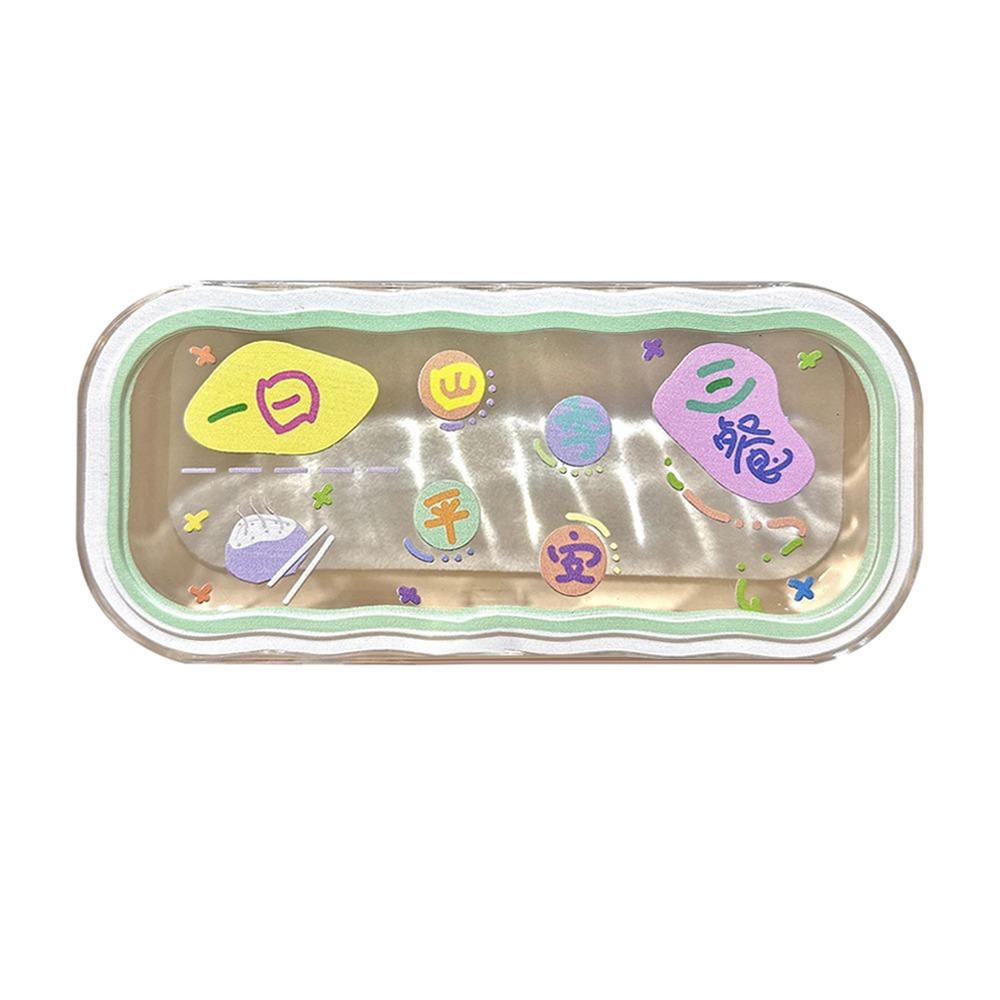 Custodia per Occhiali in Plastica alla Moda Scatola Portatile Visibile per Occhiali da Sole Custodia Protettiva Trasparente per Occhiali Occhiali per Presbiopia