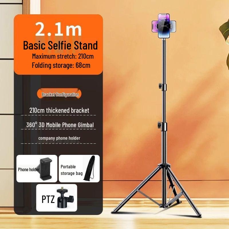 2025 Bluetooth Selfie Stick & Tripod: Mobile Holder for Live Broadcast, Photography, Outdoor, Desktop & Floor Stand