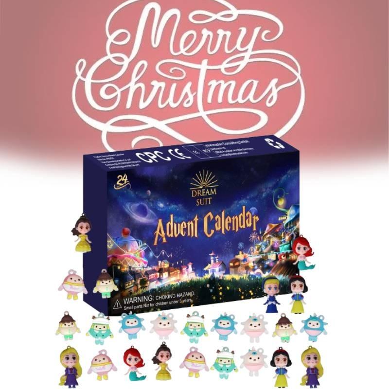 24 Digital Christmas Countdown Blind Box Fantasy Fluorescent Toy Children Gifts