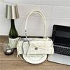 Dopamine Ballet Bag Lightweight Plaid Armpit Bag Women'S Shoulder Handbag Compact Pu Zipper Handbag For Dating Shopping Casual