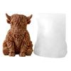 Yak Animal Silicone Molds Food Grade Silicone Mould for Resin Casting Handmade Soap Making Candle Gypsum Statue Ornament