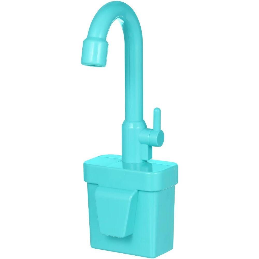 

Universal Kitchen Sink Toy Single Hole Sink Faucet Play Tap Faucet Replacement Toy Household синий