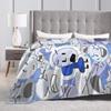Cute Fan BFDI Animated Blankets  Wool Funny Warm Throw Blanket for Chair Covering Sofa Autumn/Winter