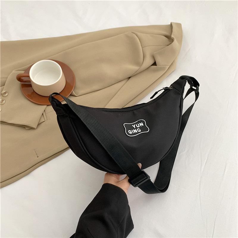 New Simple Fanny Pack Fashionable Commuter Underarm Dumpling Bag Women's 2 Street Shot Single Shoulder Messenger Bag Tide