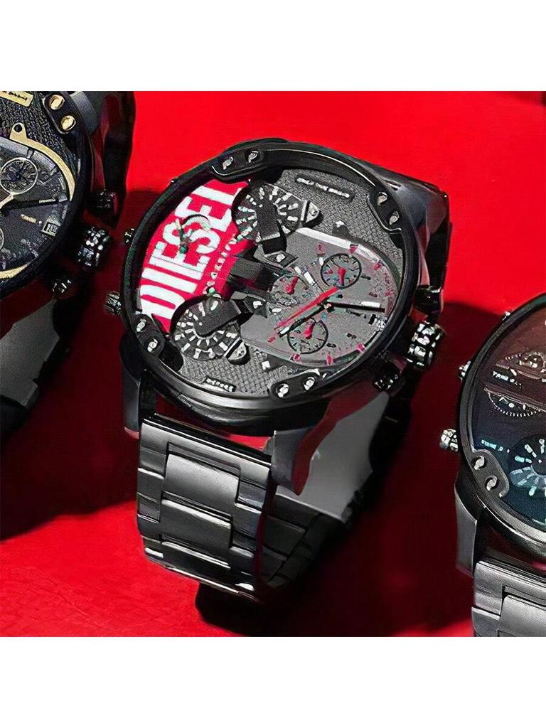 Diesel Orologio Cronografo Oversize da 57 mm per Uomo – Quadrante in Acciaio Multisezione, Segnatempo Audace per la Serata, Streetwear e Grande Dichiarazione –DZ7463
