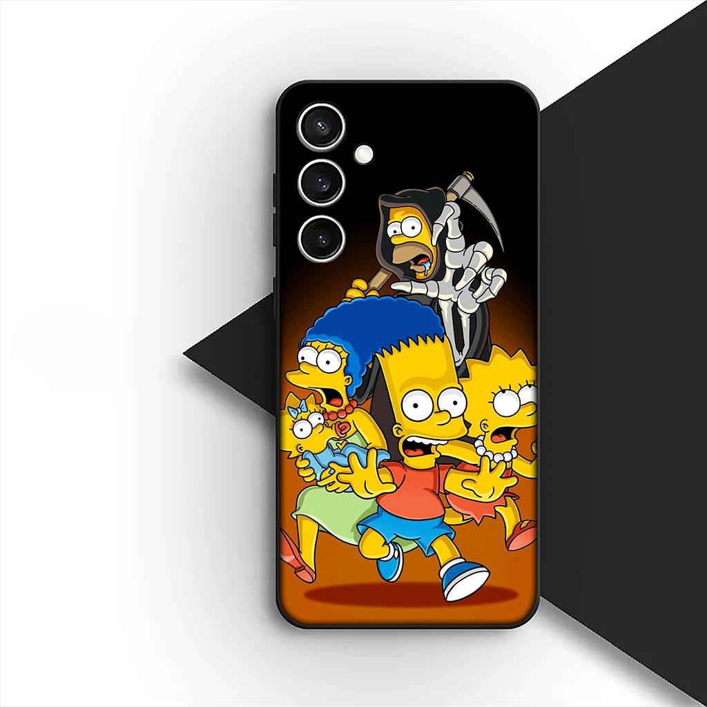 Barts Cartoon S-Simpsons Silicone Phone Cover for Xiaomi Poco C75 C65 C71 C85 X7 X6 M7 F7 F8 Ultra F6 Pro Soft Case