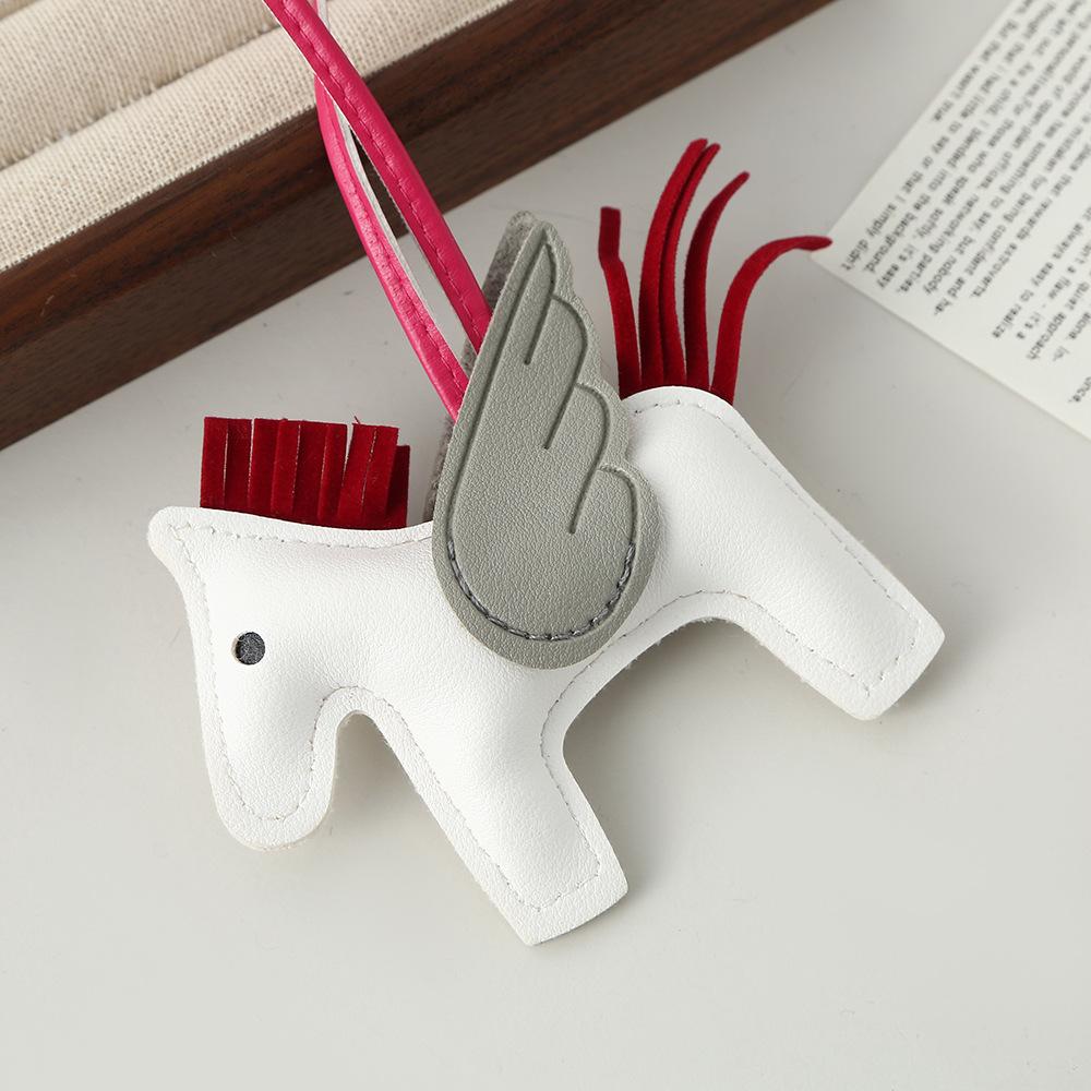 Pony PU-Leder Anhänger grenzüberschreitend original vielseitige Tasche niedlich Trend Auto Schlüsselanhänger Tasche Anhänger Lager